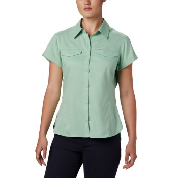 Columbia Silver Ridge Lite Short Sleeve, Camisa Verde Menta Para Mujer | 325764-WVK